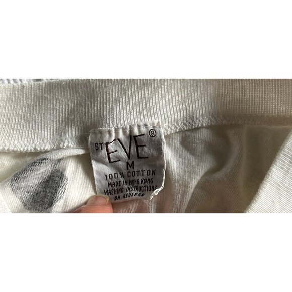 St. EVE Long Cotton White Black Long Dress Dalmatian Dog Size Med - Picture 5 of 5